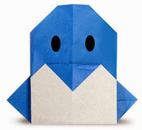 Hướng dẫn cách gấp con Chim Cánh Cụt bằng giấy đơn giản - Xếp hình Origami với Video clip 
