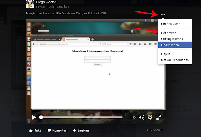 proses pertama embed video ke facebook proses pertama embed video ke facebook