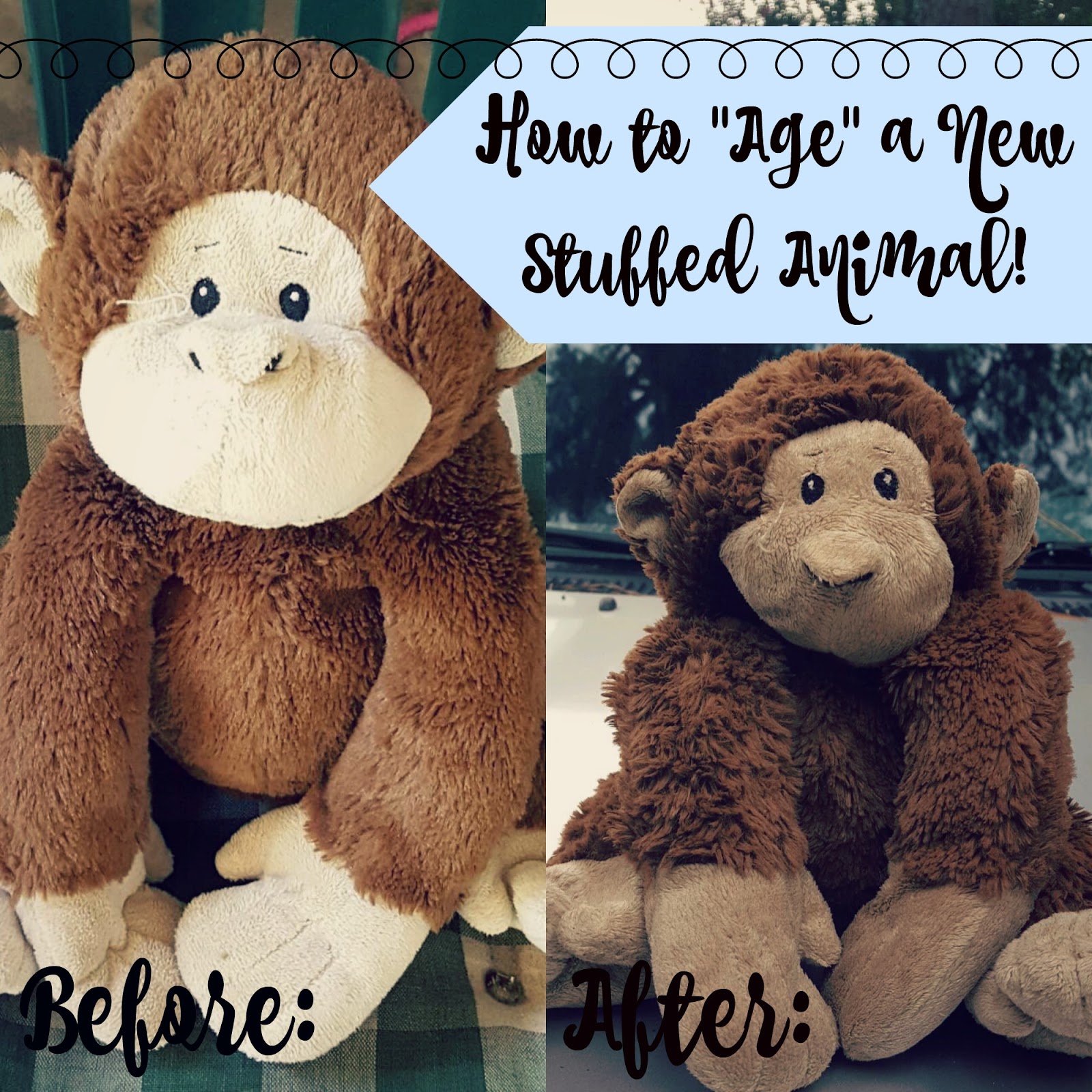 sassy classy lassie How to "Age" a Stuffed Animal