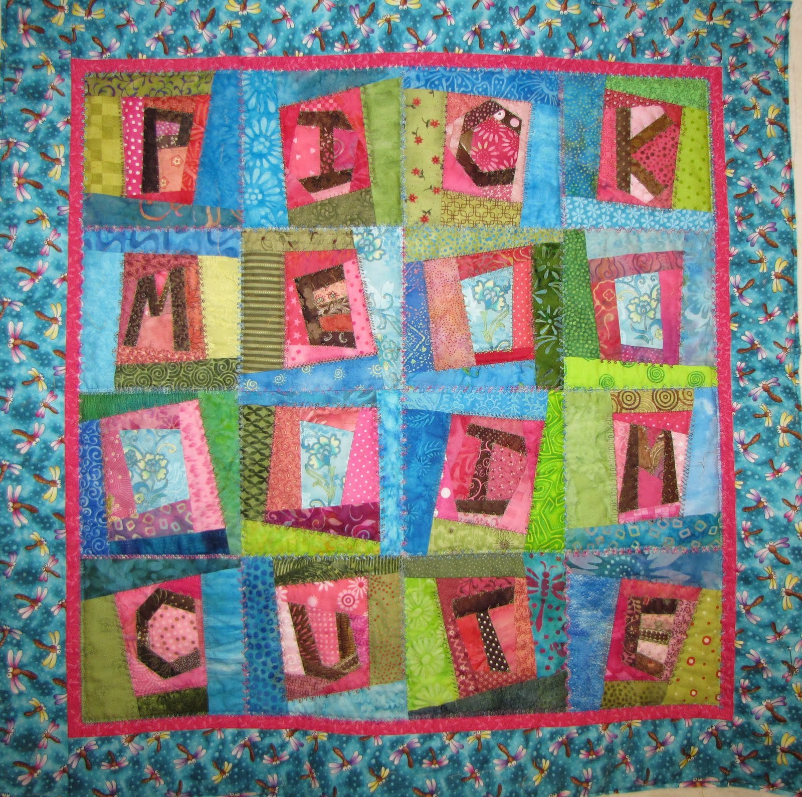 Textile Time Travels Q is for Quilt! Word Play Quilts