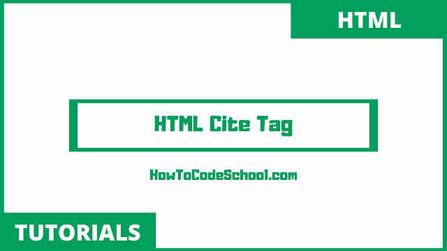 HTML Cite Tag