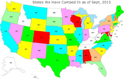 States We've Camped In To Date