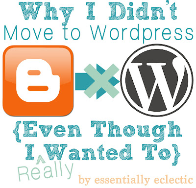 Why I Didn't Move to WordPress {Even Though I Wanted To}