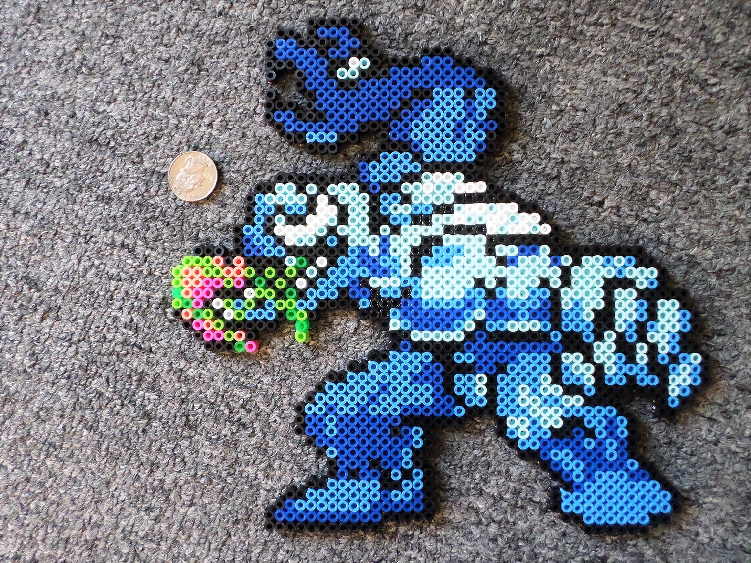 Long Black Fingers Venom Perler Bead.