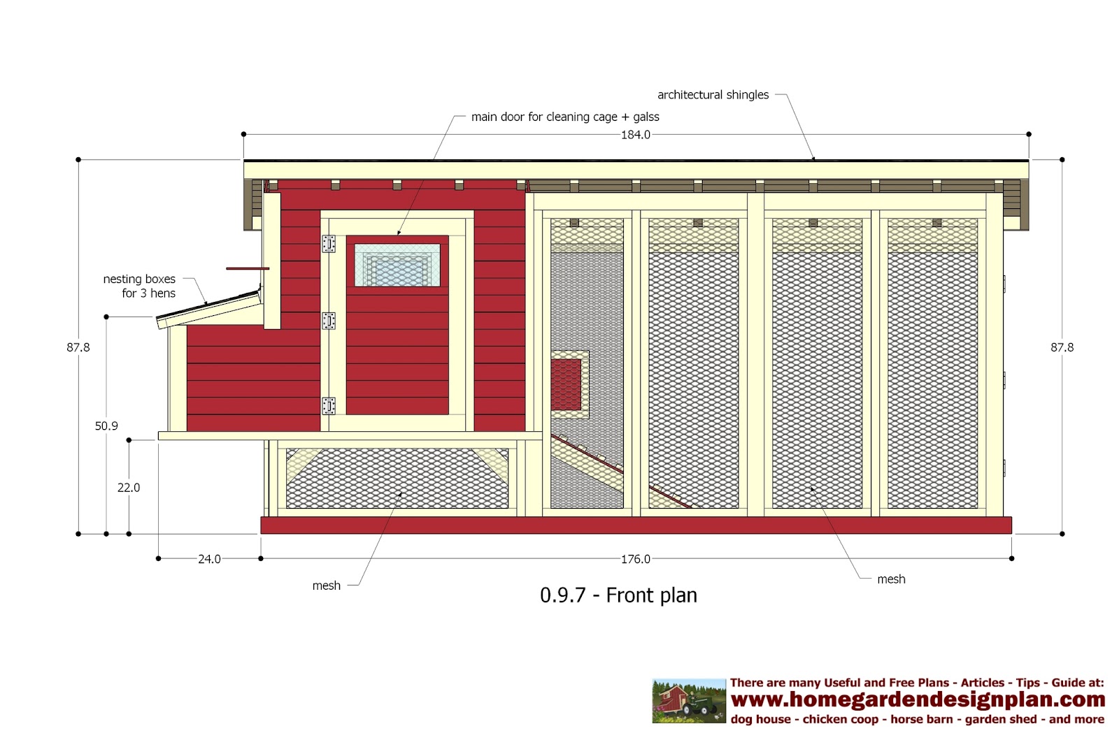 garden plans: M101 - Chicken Coop Plans Construction - Chicken Coop ...