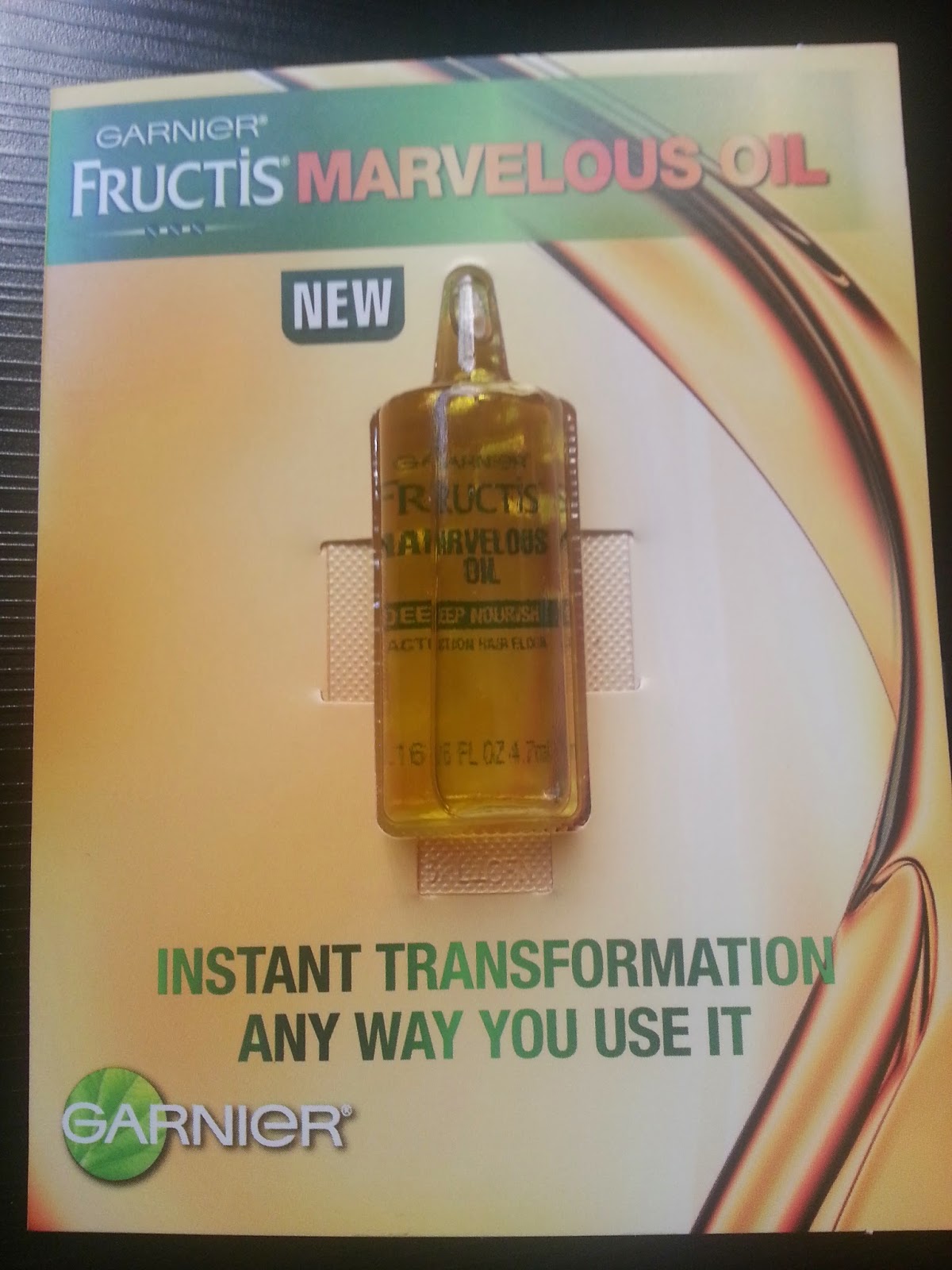 Being Free ***REVIEW*** Garnier Fructis Marvelous Oil
