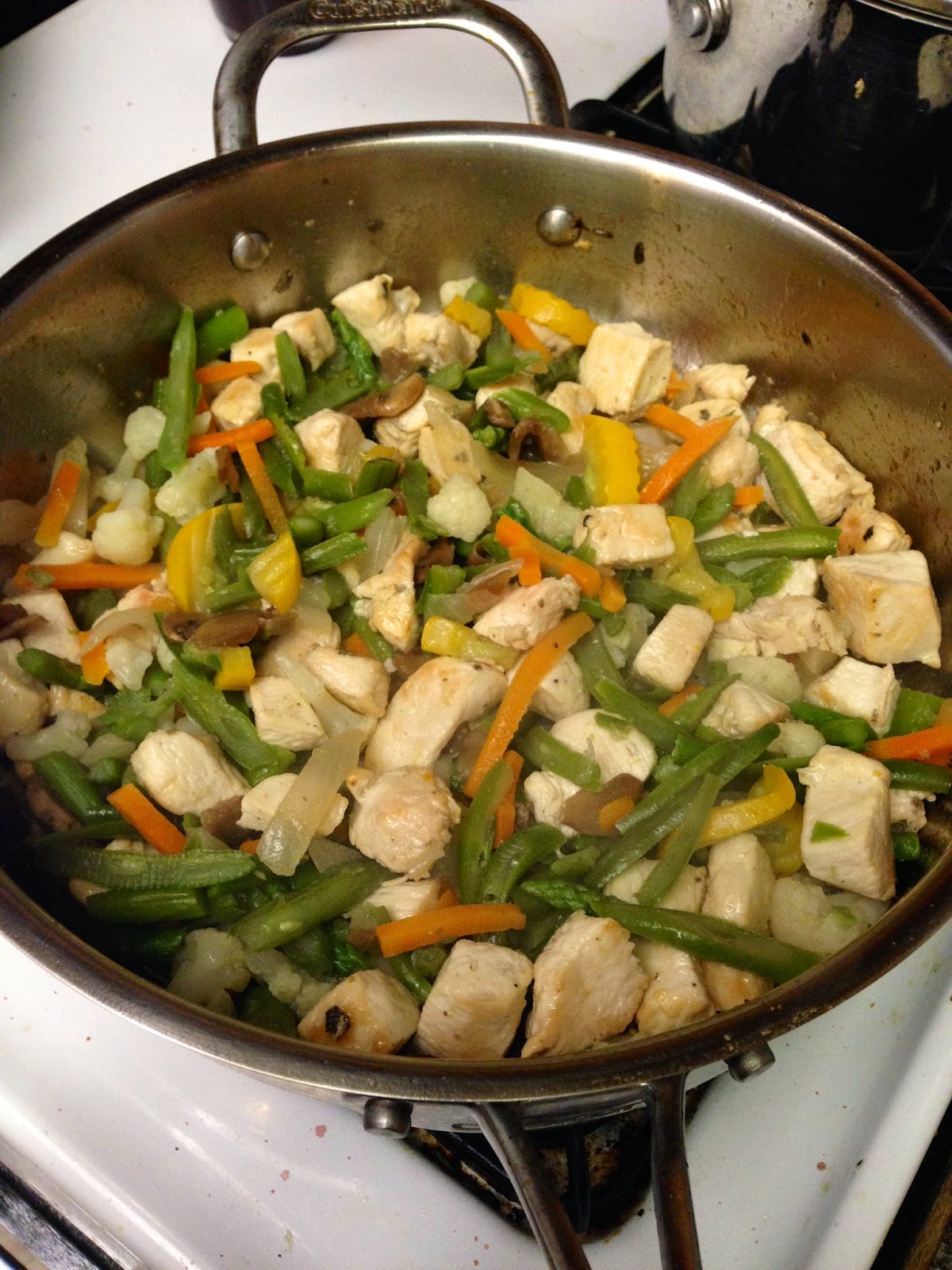 Lemon Garlic Chicken Stirfry