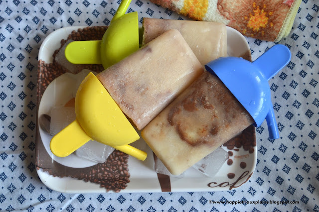 Banana Nutella Twist popsicle