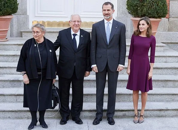 Queen letizia wore Hugo Boss Kusima Dress
