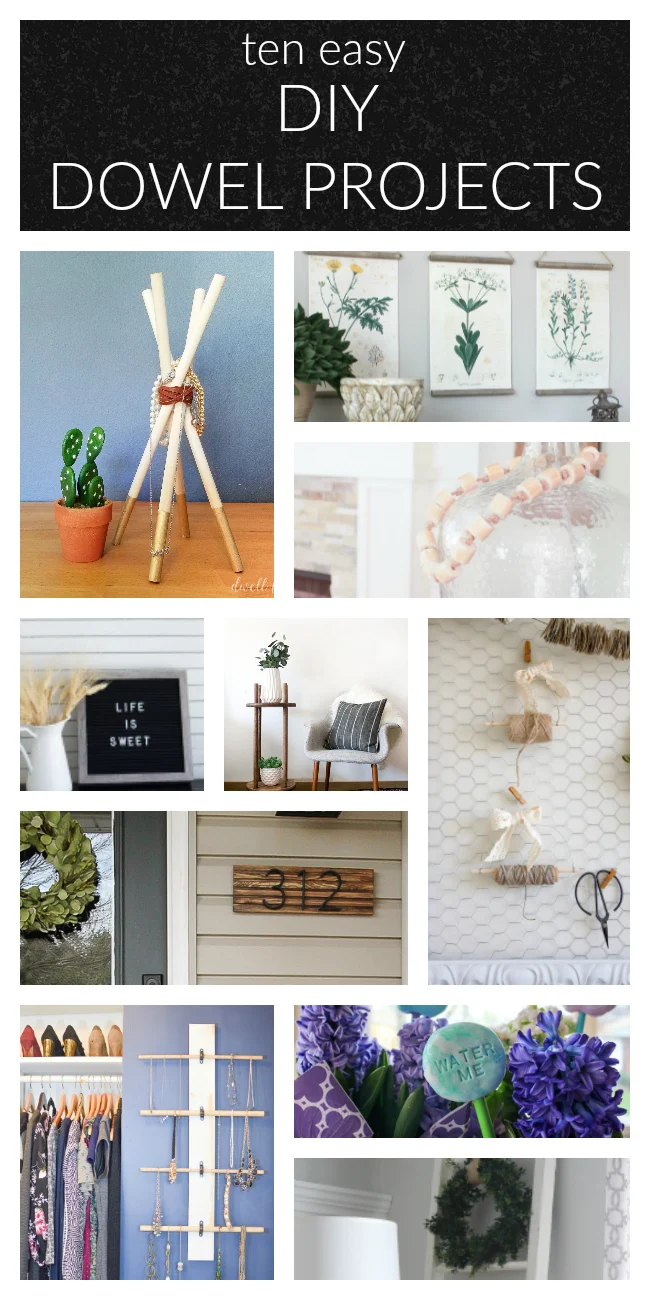 10 Easy dowel rod project ideas for your home!