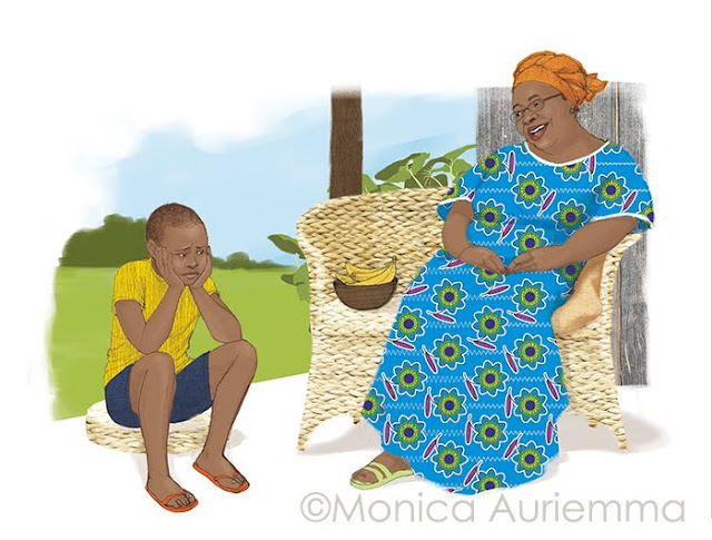 Nonna-Bambino-Africa-illustration