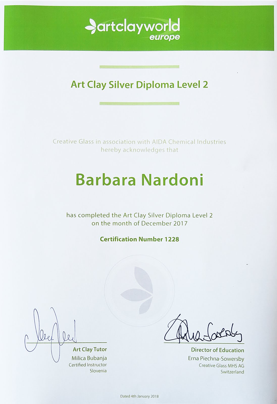 Art Clay Silver Diploma Level 2