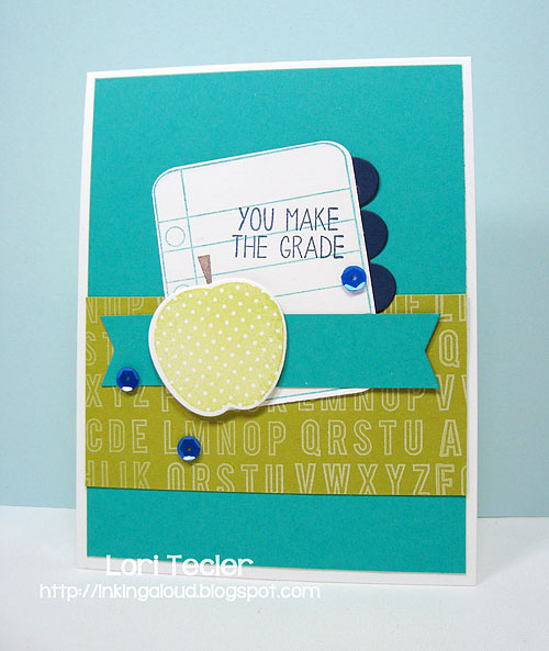 You Make the Grade card-designed by Lori Tecler/Inking Aloud-stamps and dies from Reverse Confetti