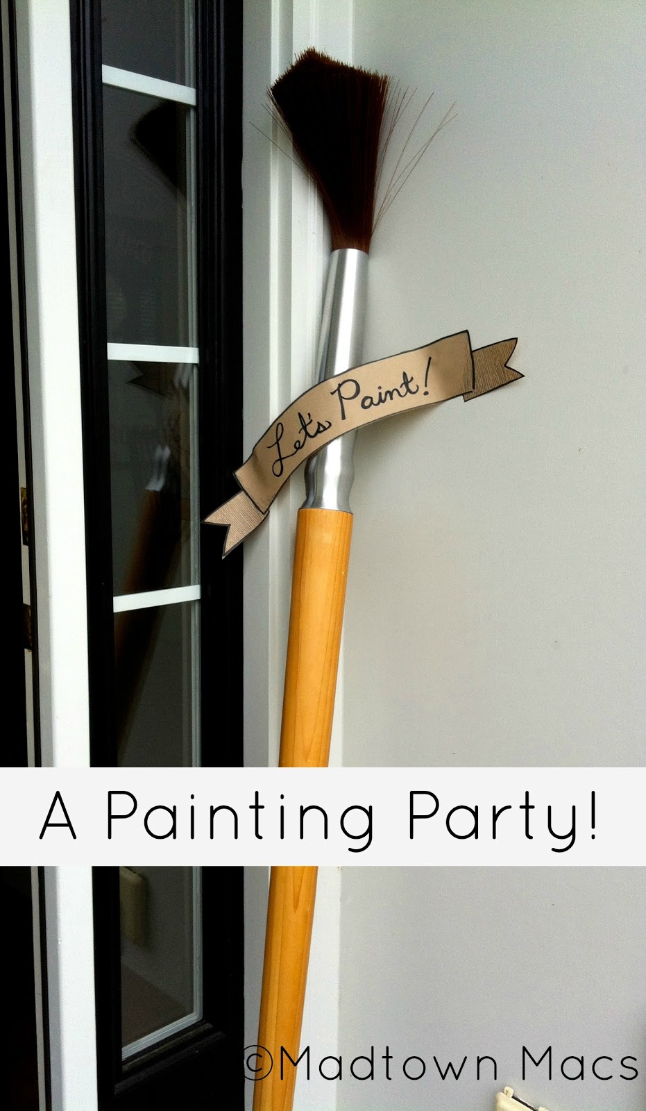 paintbrush and party paintbrush and party