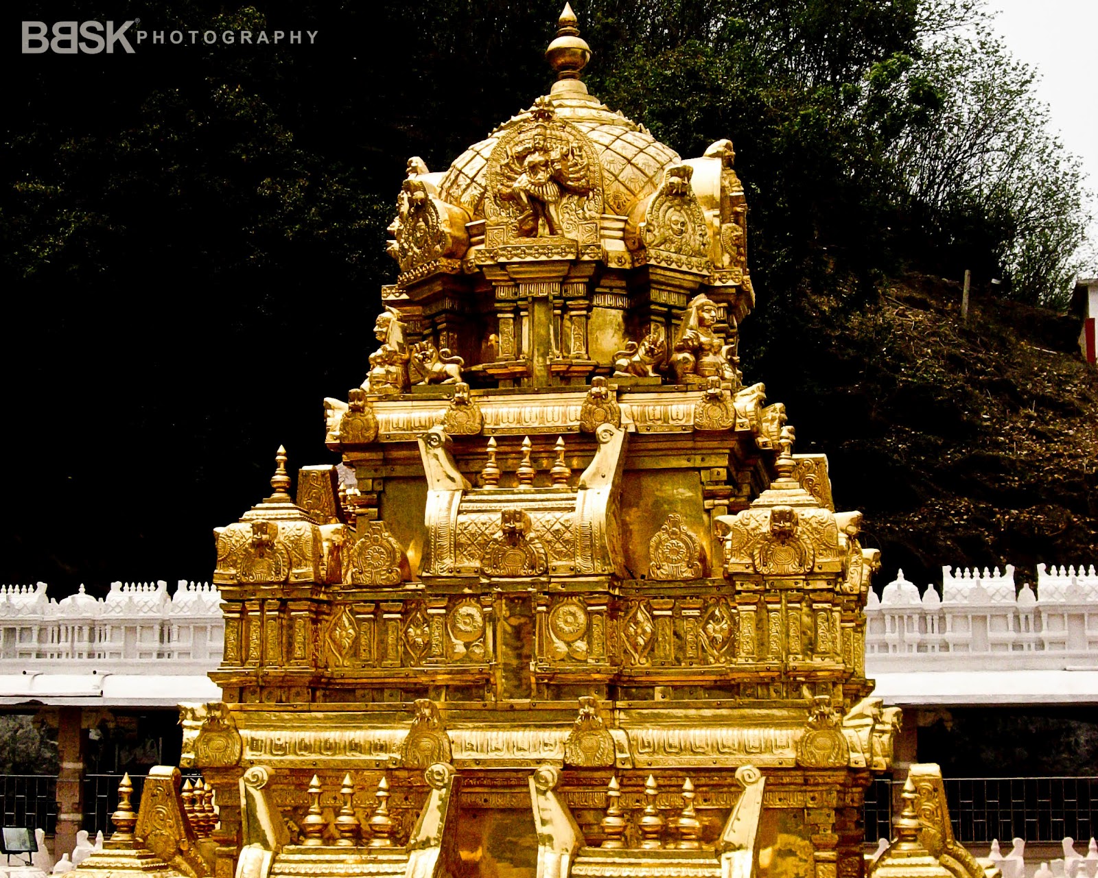 Temple city. Vijayawada Индия. Vijayawada, Andhra Pradesh. Дурга храм. Город Виджаявада.