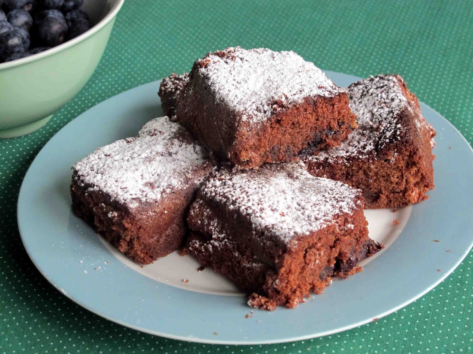 Shoot and Eat Blueberry Chocolate Brownies
