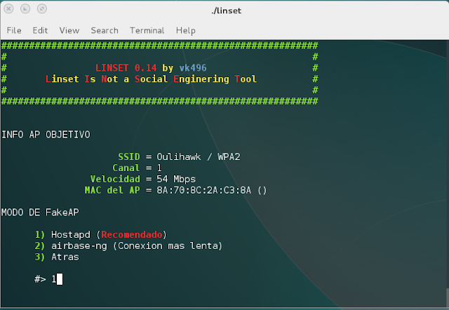 LINSET:  Tool Hacking Wireless (WPA/WPA2) Without Wordlist