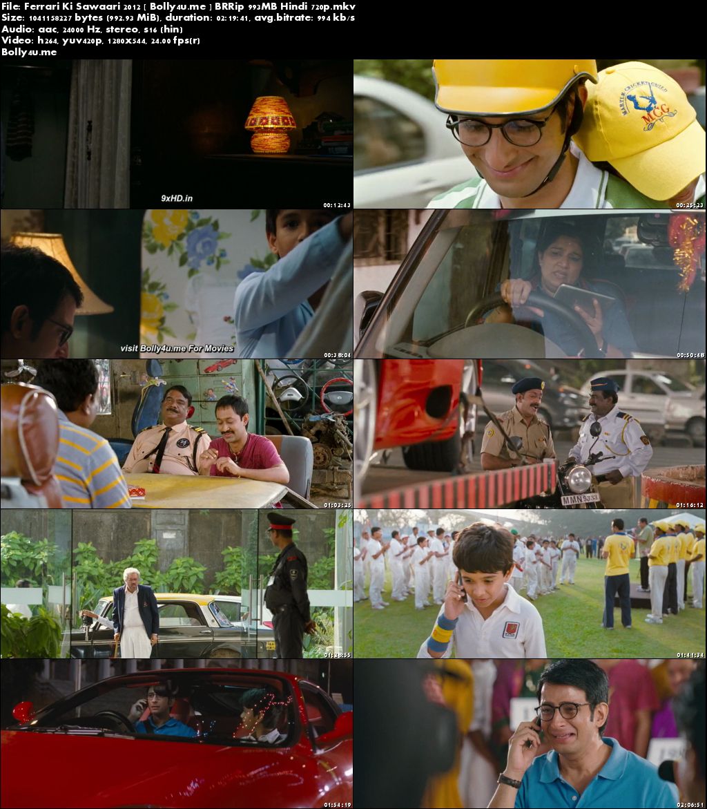 Ferrari Ki Sawaari 2012 BRRip 999MB Hindi 720p Download