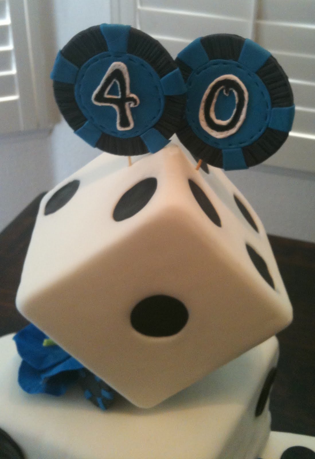 sugar Craps Dice Cake