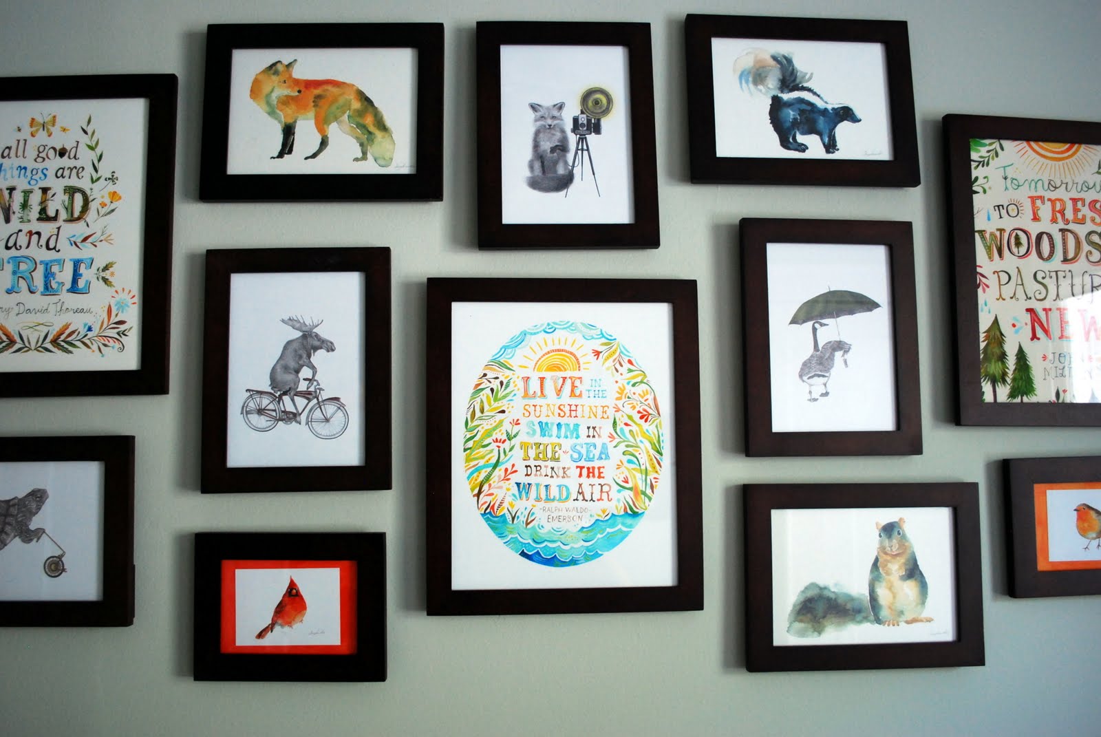 In the Little Yellow House Gallery Wall is Up