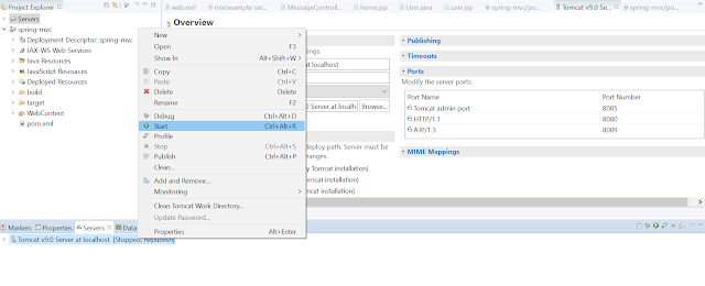 tomcat server in eclipse