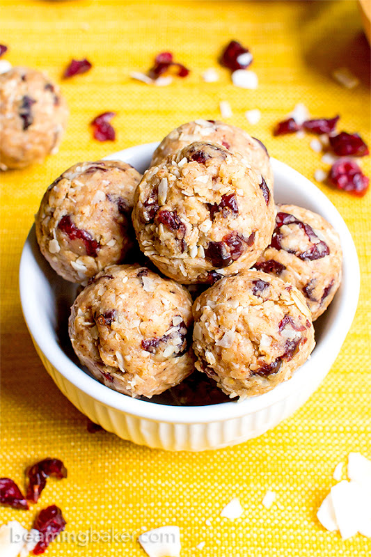 Recipe No Bake Cranberry Coconut Energy Bites