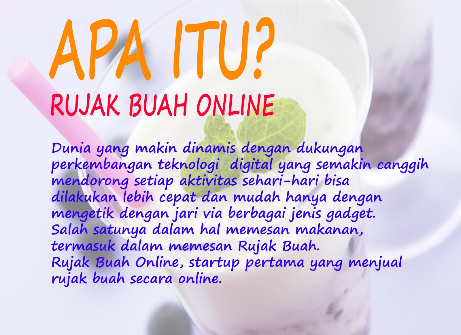 Welcome To Rujak Buah Online Gojek Go Send Go Food Go Mart