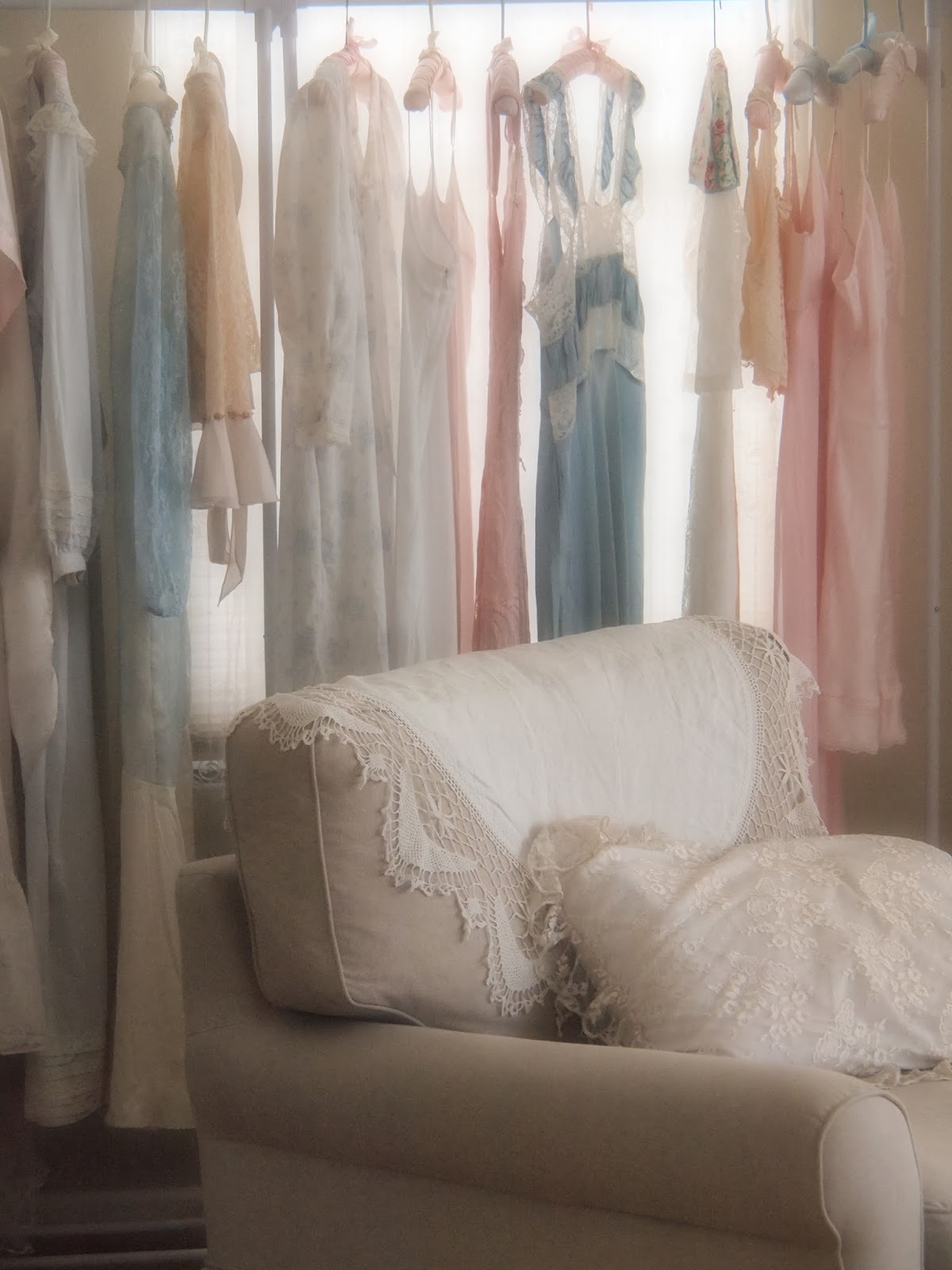 Mom and I, Hooked on Thrifting Vintage clothing racks to inspire!