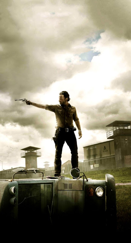 Walking Dead Rick iPhone 5 Parallax Wallpaper 744x1392