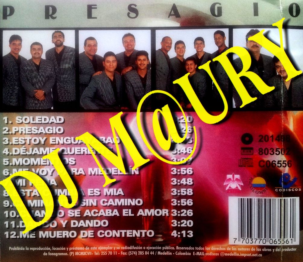 MELODIAS DE COLOMBIA EL COMBO DE LAS ESTRELLAS PRESAGIO 1997
