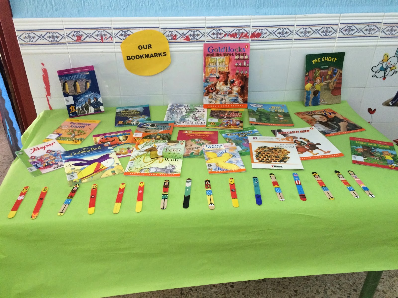 OUR ENGLISH CLASS Our heroes bookmarks