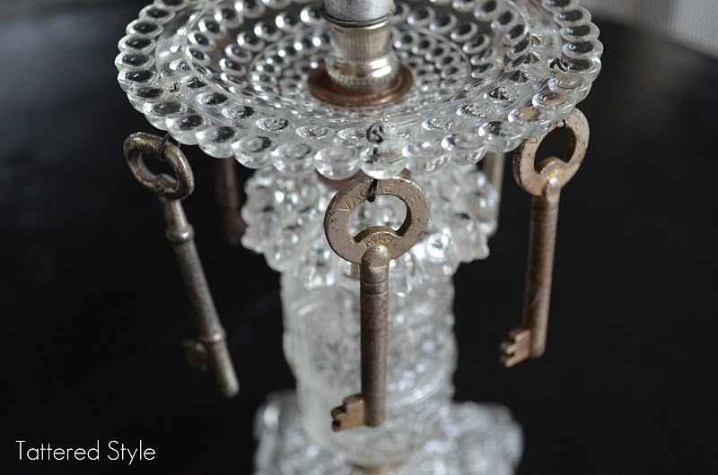 Tattered Style: Skeleton Keys ~ Lamp Redo
