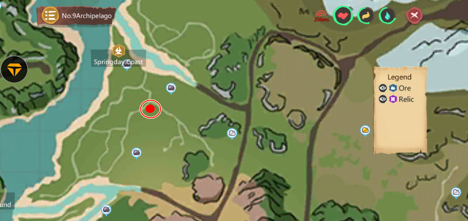 Utopia Origin Lokasi Wheat