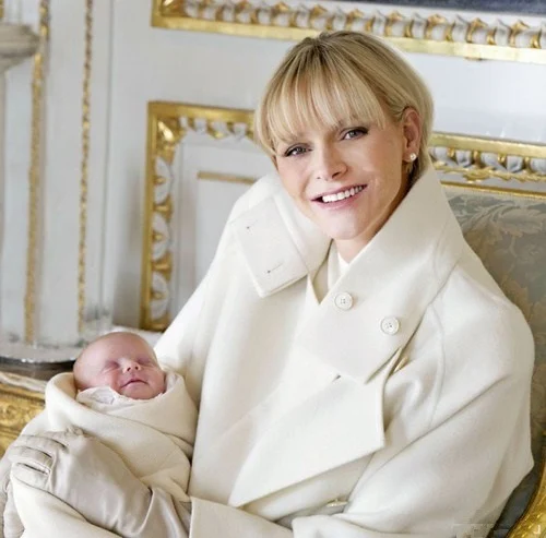 Prince Albert and Princess Charlene twins