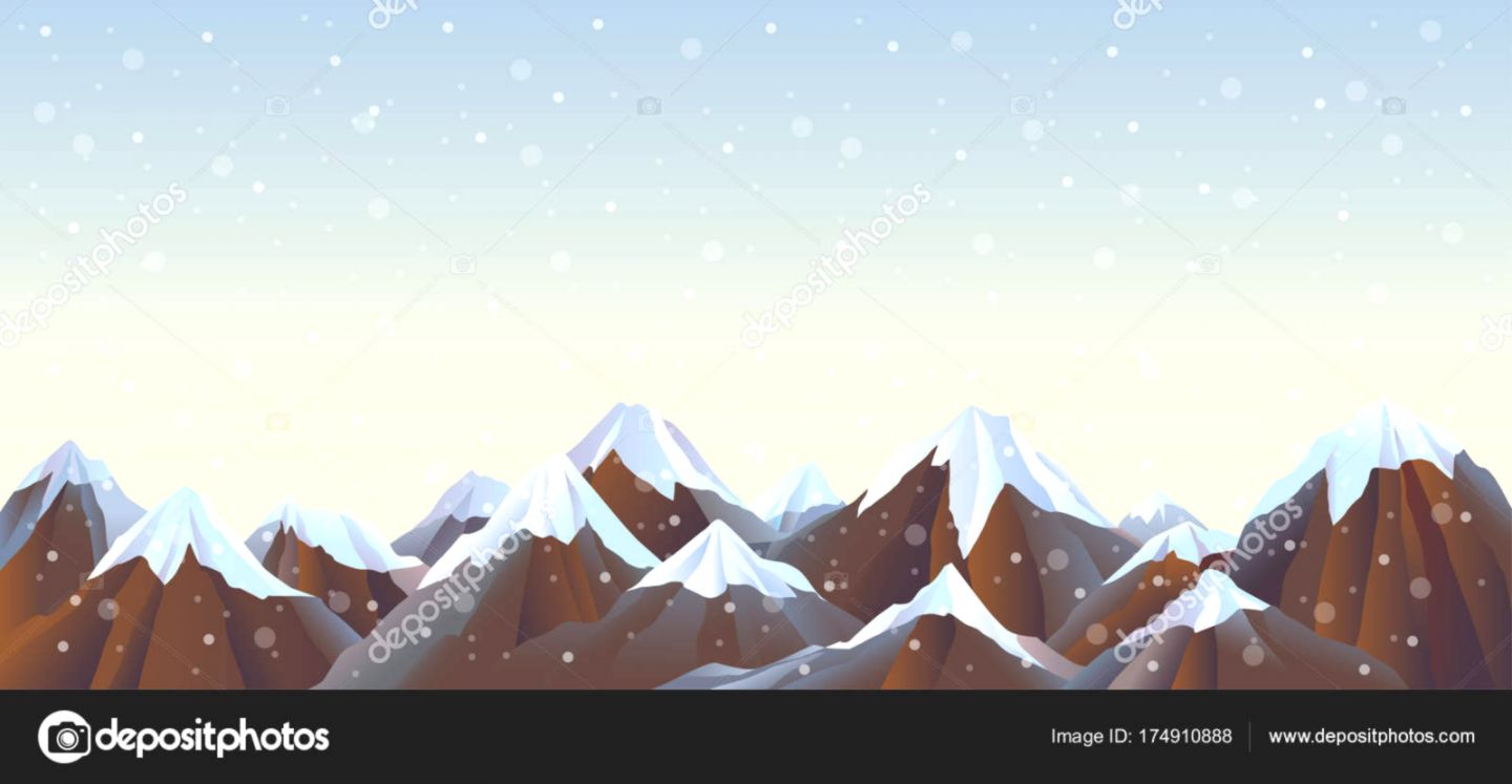 Mountain Landscape Snow Capped Mountains Panoramic Winter Relief Mountain Landscape Snow Capped Mountains Panoramic Winter Relief