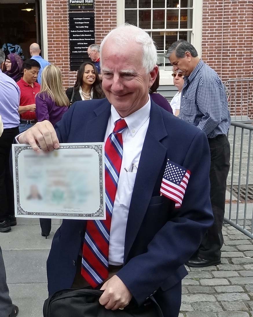 Joe's Retirement Blog Citizenship Ceremony, Faneuil Hall, Boston