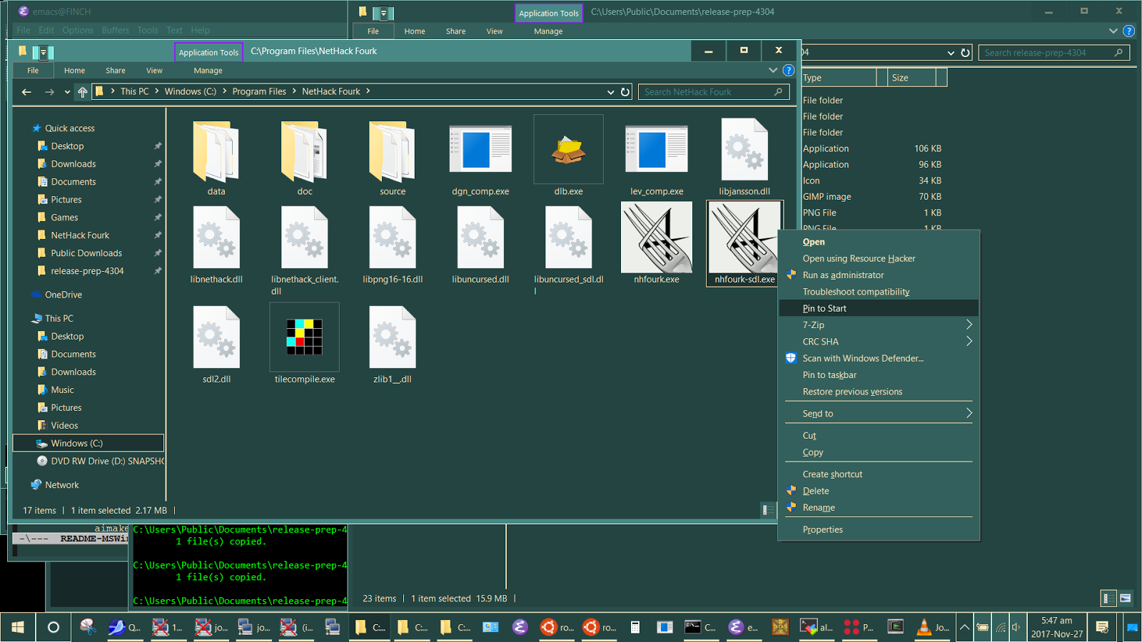 Mister Sanity: Screenshots: NetHack Fourk 4.3.0.4