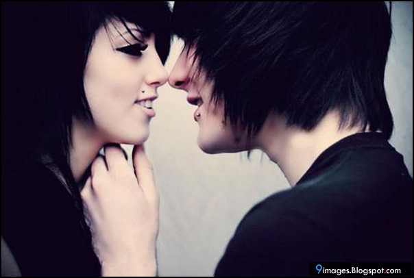 emo kissing Cute couples