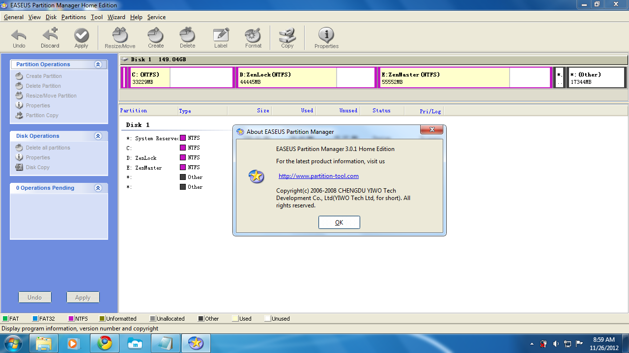 Partition manager. Partition manager