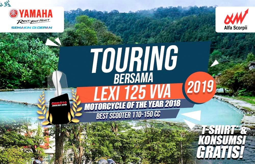 Yamaha Alfascorpii Medan kembali adakan Touring Lexi di awal 2019 dengan tujuan Sidebuk-Debuk !