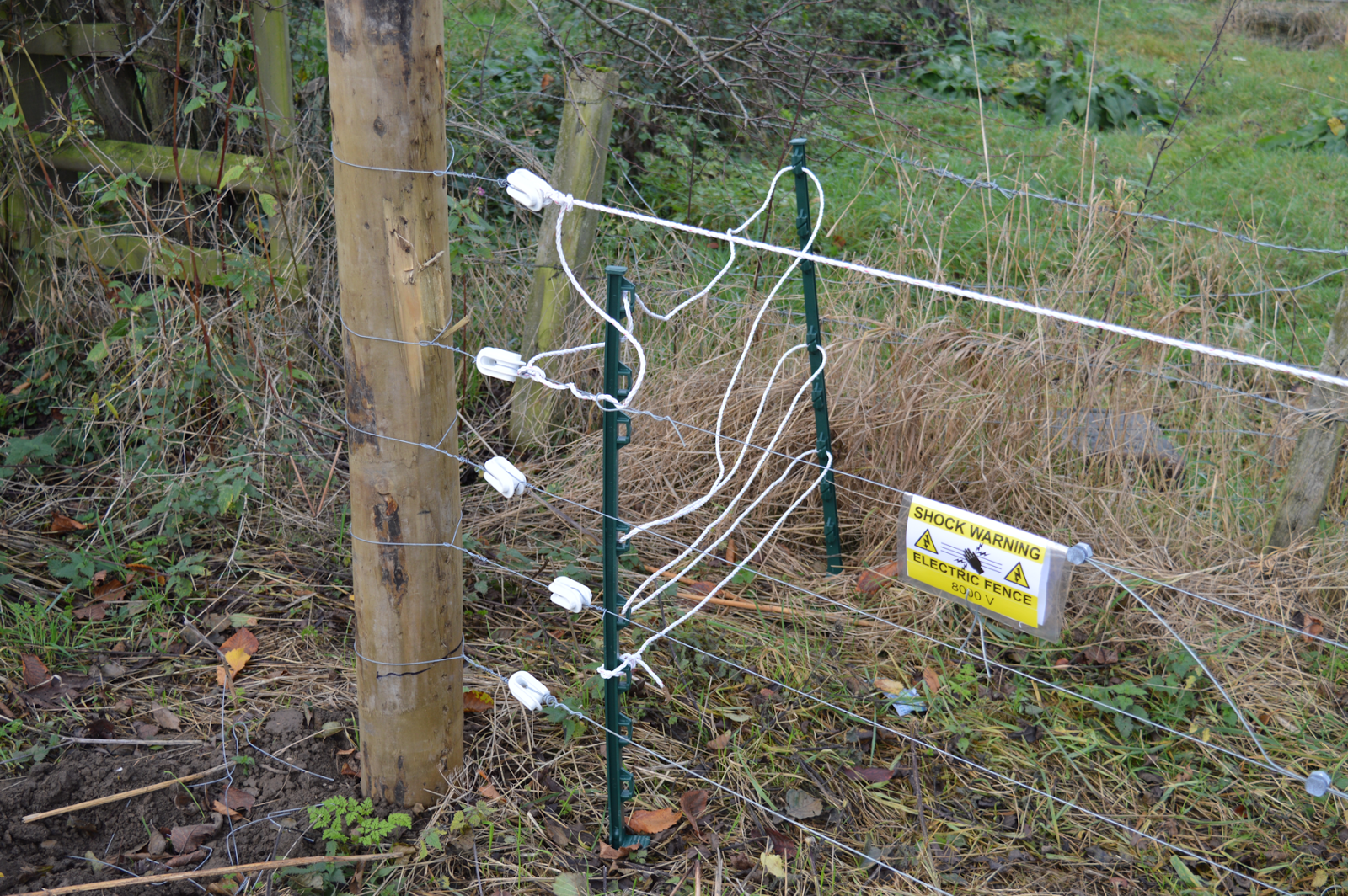 Turnditch Orchard Project Electric fence progress