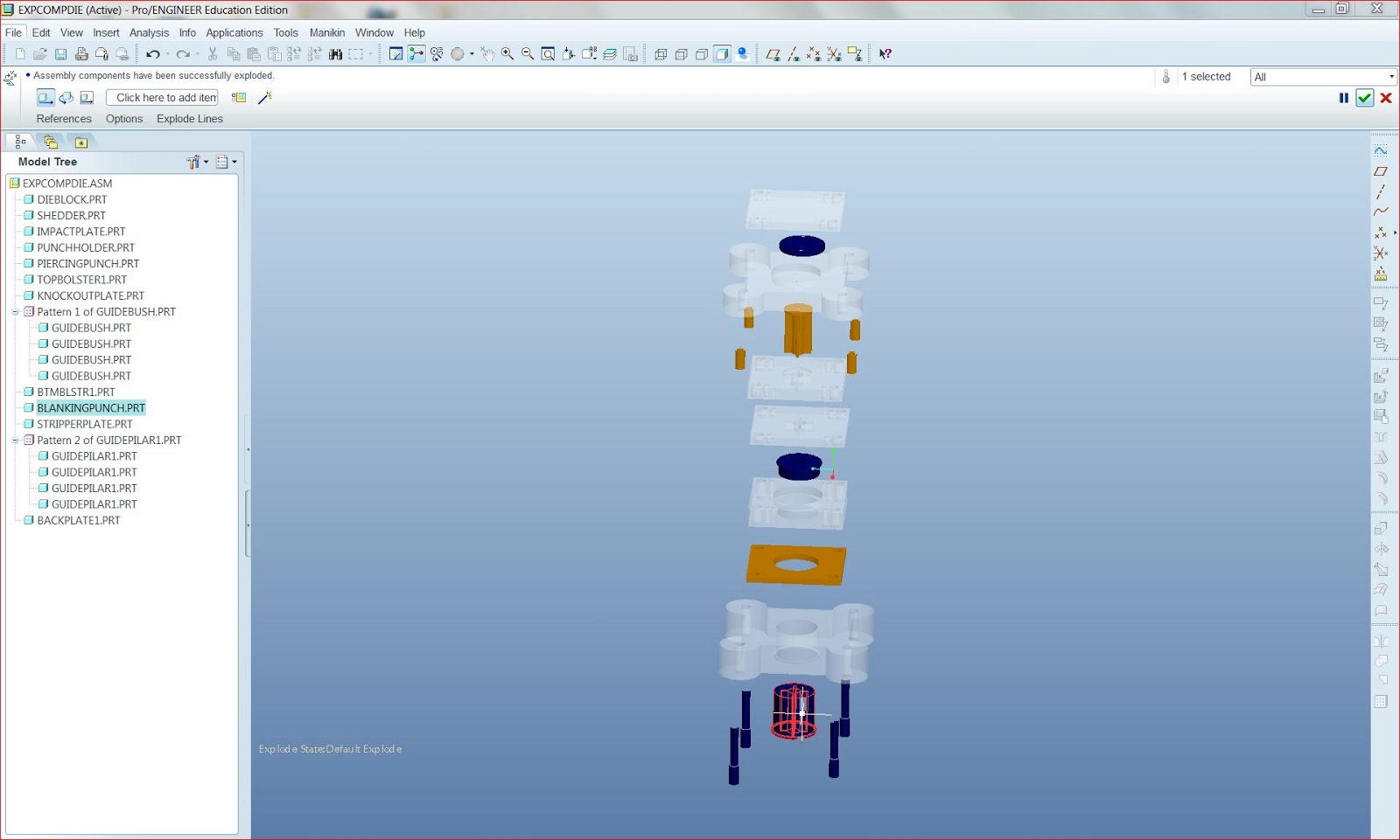 THE WORKSTATION: Design of Compound Die as suggested by Human Expert