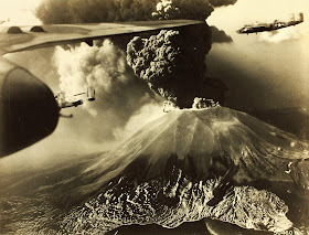 A dramatic image of the 1944 eruption, taken from a US military aircraft