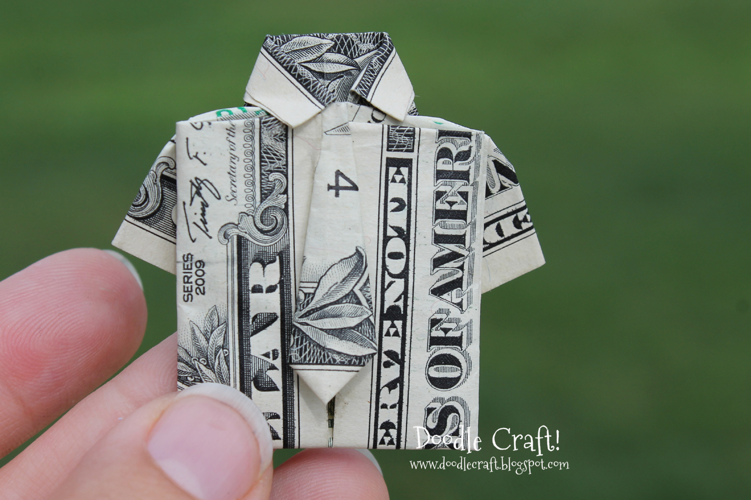 Knoglemarv klassekammerat At forurene Origami Money folding: Shirt and Tie!
