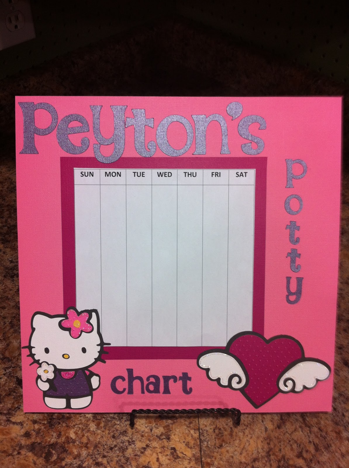 A Scrapbook Nook Hello Kitty Potty Chart