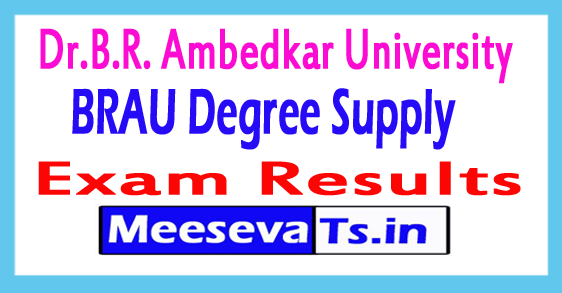 Dr.B.R. Ambedkar University Degree Supply Exam Results 