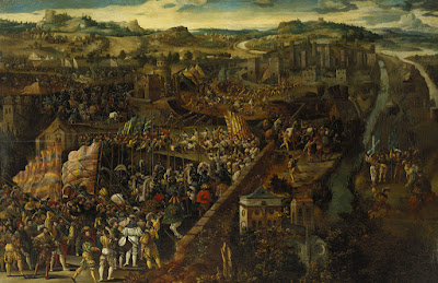 Recursos en torno a Carlos V. Nueva entrega de enlaces, libros y vídeos.La Batalla de Pavía, por un desconocido pintor flamenco del siglo XVI. Fuente: Wikipedia