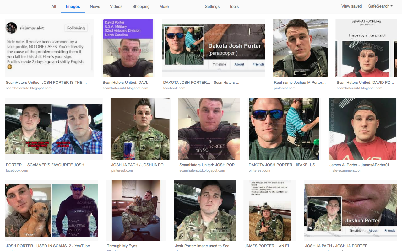 Scammers steal photos from service members' facebook and instagram pro...