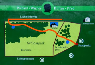 Richard-Wagner-Kulturpfad im Schlosspark Graupa