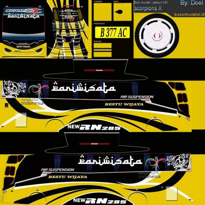 Berbagai Livery Bus Simulator Indonesia Part 4 Semua Aja